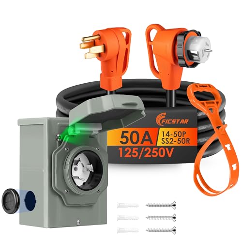 NEMA 14-50P to SS2-50R Generator Extension Cord