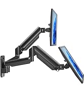 HUANUO Computer Monitor Wall Mount for 22 to 35 inch Flat Curved Screens, Single Wall Mount Monit...