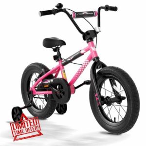 KORIMEFA 12 14 16 inch Kids Bike Bicycle for 2-7 Ages Boys Girls BMX Style Cycle with Traning Wheel