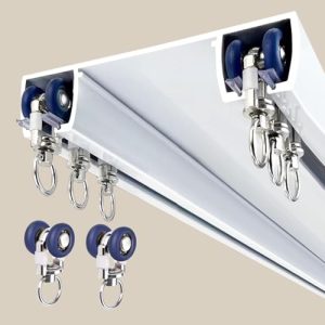 Heavy-Duty Curtain Double Track Rail