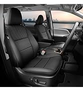 FEINEPRO for Toyota Sienna 2015-2020 Three Row 8 Seat Covers Full Set, Custom Fit Sienna LE,XLE, ...