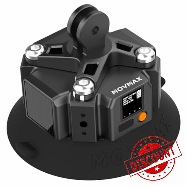 MOVMAX 4.5" Solar Electronic Suction Cup