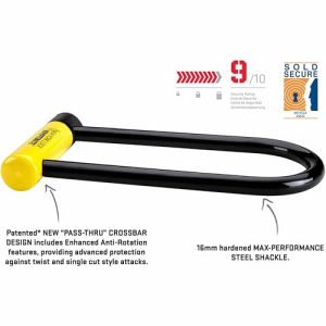 Heavy Duty Anti-Theft Security Bicycle Lock Sold Secure Gold