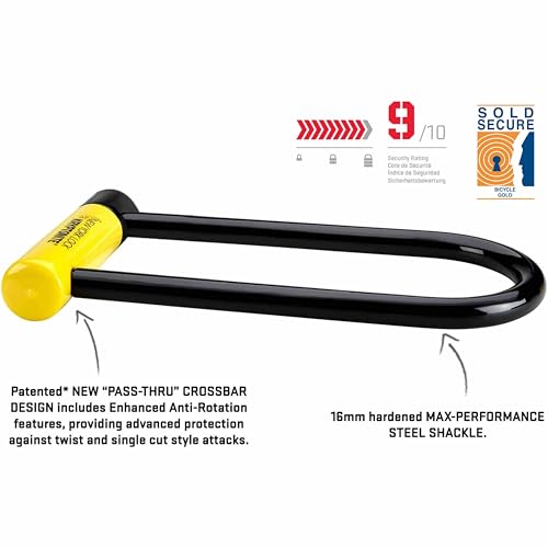 Heavy Duty Anti-Theft Security Bicycle Lock Sold Secure Gold