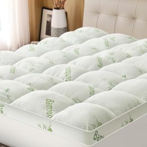 Thick Soft Pillow Top Mattress Pad Cover for Back Pain