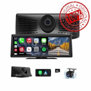 Wireless CarPlay Screen with 2K Dash Cam