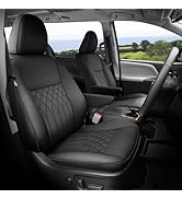 FEINEPRO Customized for Toyota Sienna Seat Covers 2021-2024 Sienna 8 Seats 3 Row, Leather Car Sea...