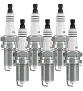 Iridium Platinum Spark Plugs 4 Pack 2667 Compatible with Volkswagen Jetta, Passat, Golf, Golf R, ...