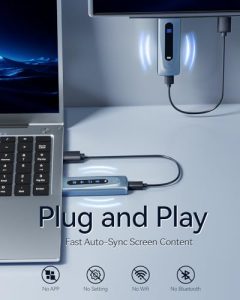 Plug & Play Portable 5G+2.4G Wireless HDMI Extender Kit for 4K Decode Input 1080P Output