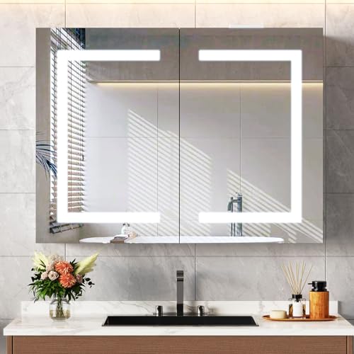Wall Mount Bathroom Mirror with Storage