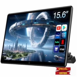 15.6inch Android 13 Headrest Monitor Car TV Touchscreen Entertainment System for Backseat