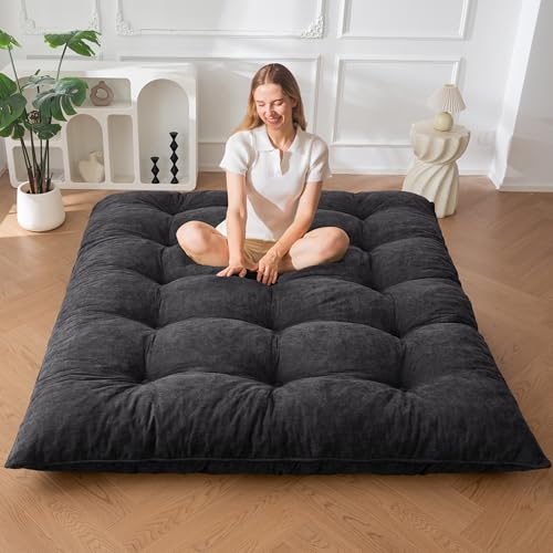 6" Foldable Futon Mattress Tufted Roll Up Floor Bed