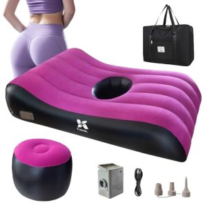 Thick Flocking Mattress and Built-in Electric Pump