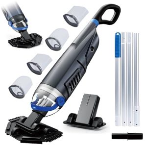 72'' Extension Pole Rechargeable Pool Vacuum Cleaner Ideal for Spas & Hot Tubs
