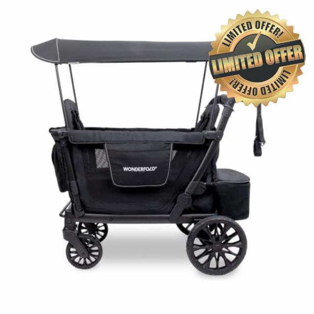 L2 Double Stroller Wagon - Black