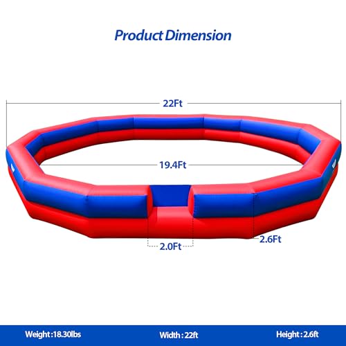 Portable Gagaball Court with Built-in Blower for Indoor Outdoor Fun