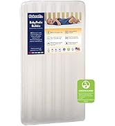 Kolcraft BabyPedic Bubbie Extra Firm Coil Waterproof Baby Crib Mattress and Toddler Mattress, Air...