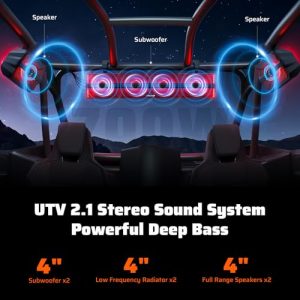 26 Inch Bluetooth ATV Soundbar with RGB Lights