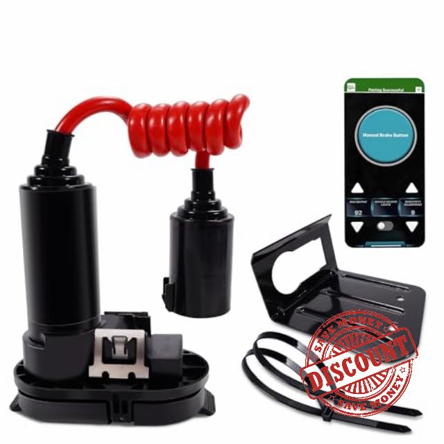 Bluetooth Trailer Brake Controller with Bluetooth-Enabled Smartphone Connection