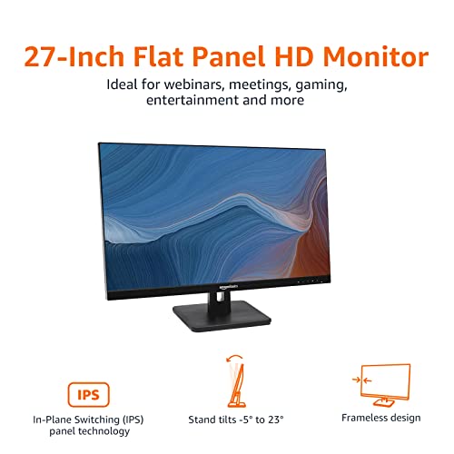 Display Port and VGA Input VESA Compatible Built-in Speakers for Office and Home