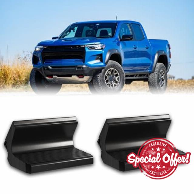 2Pcs Snap-On Side Steps Compatible with Colorado ZR2 Gen3 (2023-2025) / Canyon AT4X Rock Sliders