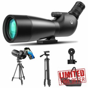 Spotting Scope 25-65x75mm - URBANCOAST Portable Spotting Scopes with Full Size Tripod