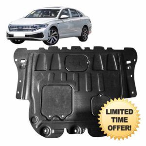 Front Engine Splash Shield Fit for Volkswagen Jetta 2019-2024 Engine Case Guards Suitable for Jetta Under Engine Cover Mud Flaps Directly Replace Original