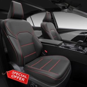 Leather Seat Covers for Toyota Camry 2025 LE SE Hybrid - Custom Fit Car Seat Cover Full Set