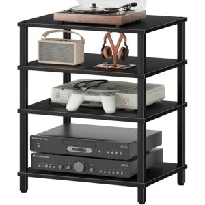 Black Stereo Cabinet