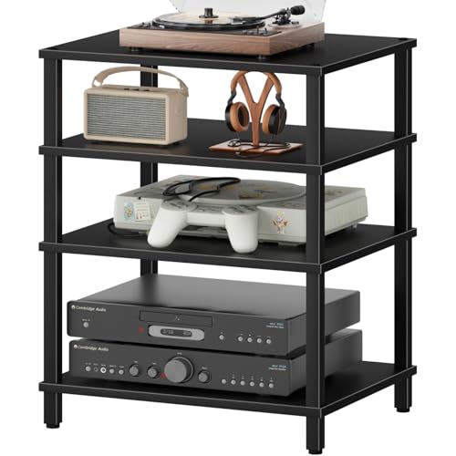 Black Stereo Cabinet
