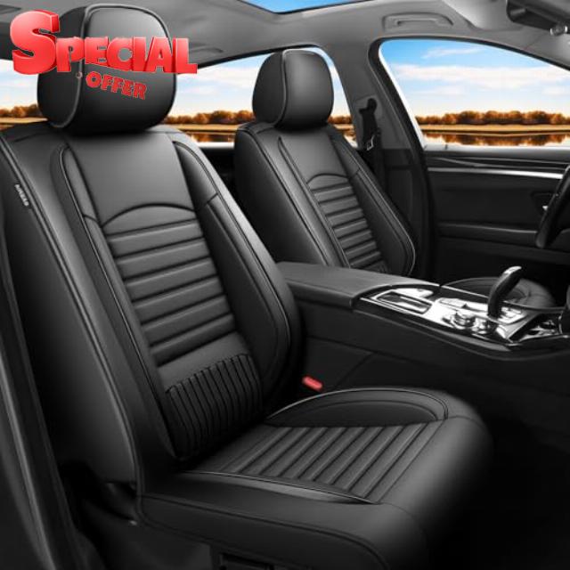 Car Seat Covers Compatible with Chevrolet/Chevy Trax 2015-2025. Waterproof & Breathable Leather. Compatible with Airbag & Easy to Install. All - Weather Seat Cushion Protector(Full Set