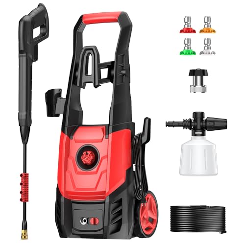 2.5 GPM Power Washer with 4 Quick Connect Nozzles & Foam Cannon