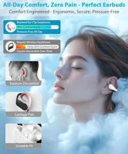Small Bone Conduction Over-The-Ear Headphones with Waterproof Design