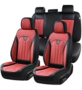 FLORICH Leather Seat Covers, Car Seat Covers Full Set, Car Seat Protectors 5 Seats, Automotive Se...