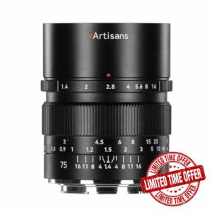 7artisans 75mm F1.4 Camera Lens Full Frame Large Aperture Lens