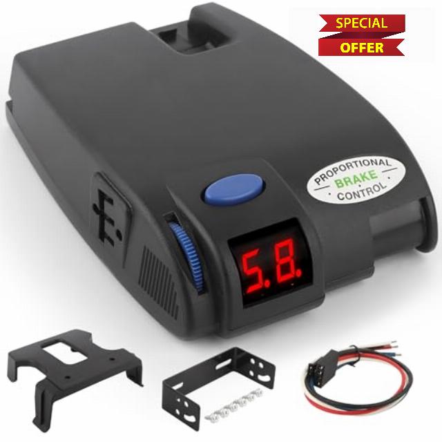 Proportional Electric Trailer Brake Controller – Fits 1-3 Axles