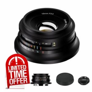 7artisans 10mm F3.5 Ultra Wide Angle APS-C Mirrorless Cameras Lens for Fuji X-Mount