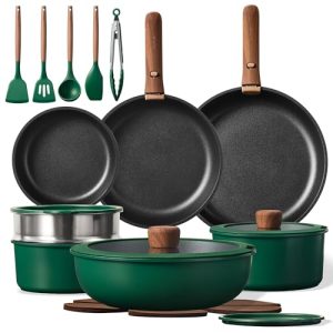 Nonstick Cookware Sets Detachable Handle