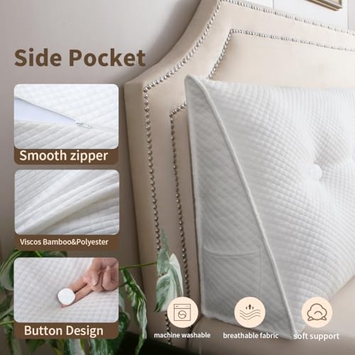 Bolster Pillow with Removable Washable Cover