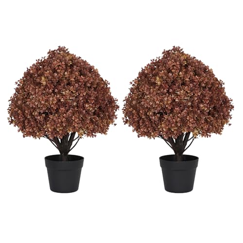 UV-Resistant Faux Boxwood Plants for Outside Planters