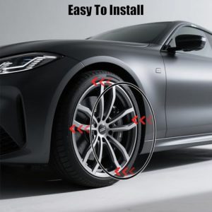 Including Tesla Model Y Rim Protector - Durable Wheel Hub Accessories(Black