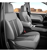 RIDEPOSH for Chevy Silverado & GMC Sierra Leather Seat Covers, Crew Cab 1500 2014-2018 & 2500HD 2...