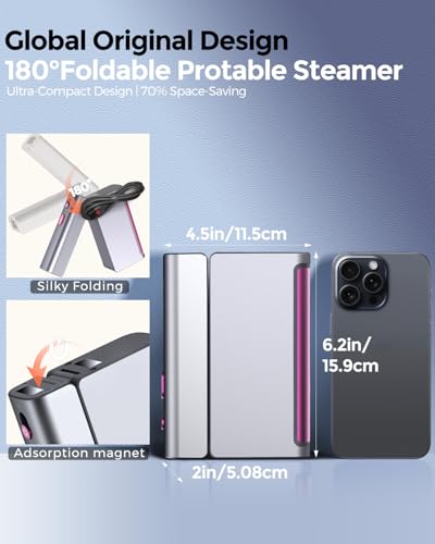 Small Foldable Clothes Steamer and Iron