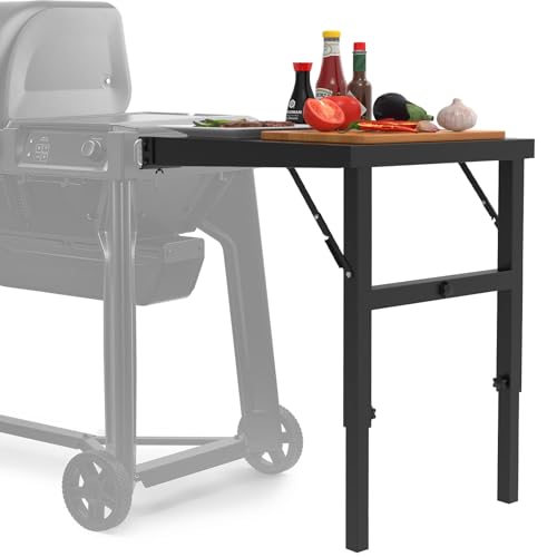 Portable Folding Side Table for Traeger Woodridge Electric Wood Pellet Grill