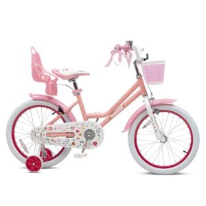 12 14 16 18 Inch children bicycle with Training Wheels & Doll Seat，Streamers