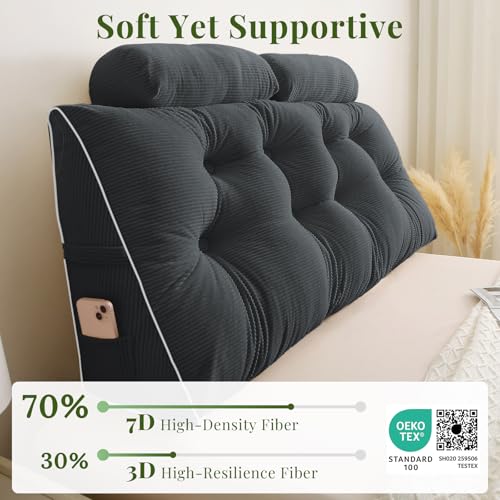 Sitting or Working with Detachable Neck Bloster Pillow