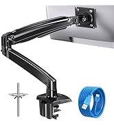HUANUO Single Monitor Arm 13-34 Inch, Adjustable Gas Spring Arm, Monitor Desk Mount for 4.4-22lbs...