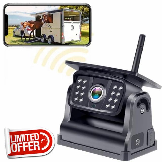 Wireless Backup Camera for Trucks: Solar-Powered