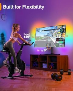 Height Adjustable Table Top TV Stand with Tilt