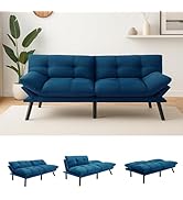 Futon Sofa Bed, Convertible Sleeper Sofa, 71
